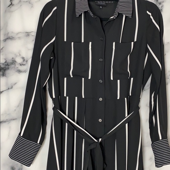 Black Striped Dress - Picture 2 of 6